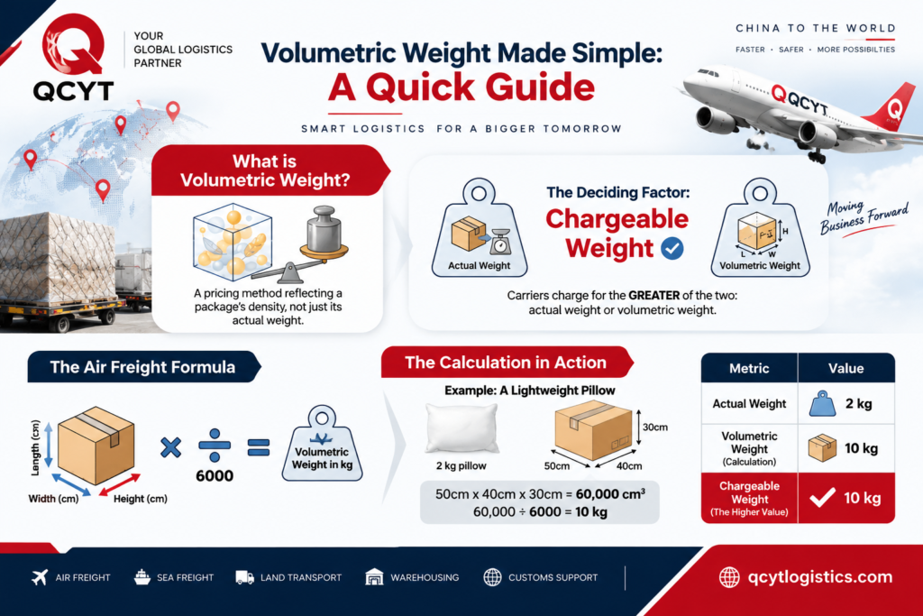 QCYT Volumetric Weight Guide