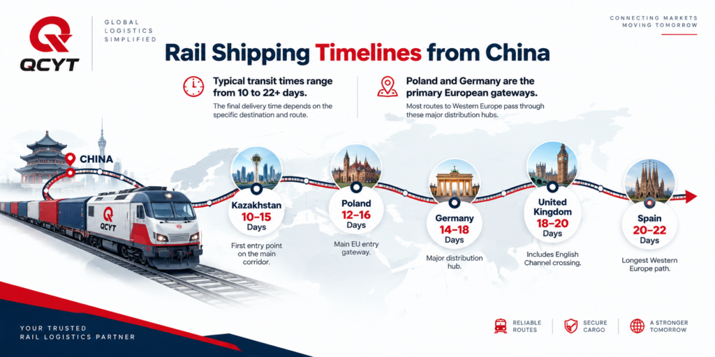 Rail Shipping Timelines from China to Europe